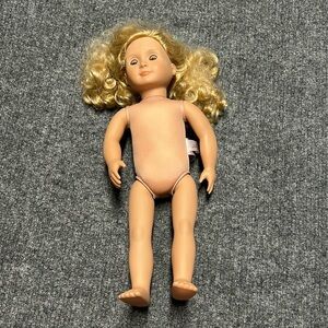 EUC our Generation 18” doll blond curly hair, green eyes